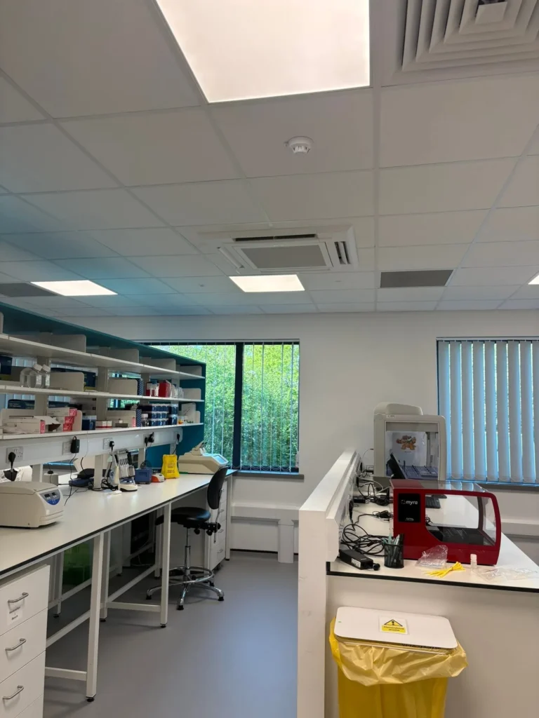 Laboratory ceiling cassette air conditioning maintenance in Quinton, Birmingham